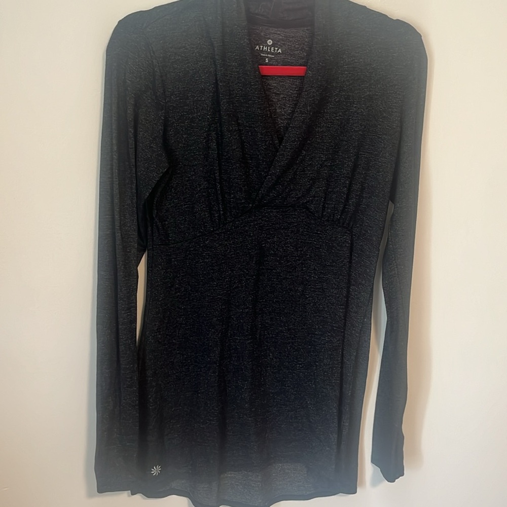 Athleta | Lng Slv Grey Soft Comfy Top